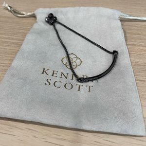 Kendra Scott Ott Adjustable Chain Bracelet in Gunmetal